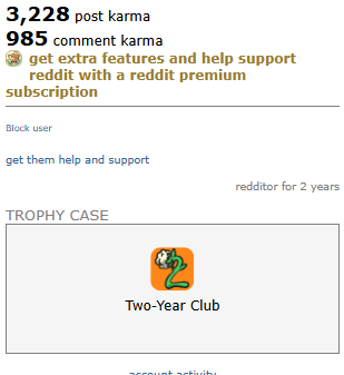 REDDIT ACCOUNT with 4213 karma, Post KARMA 3228 and Comment Karma 985, 2 years 9 months